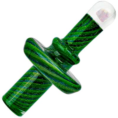 2.5" Dichro Layered Cactus Print w/ Opal Terp Slurp Top - close-up view