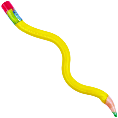 6" Wavy Glass Pencil Dab Tool - alternate angle