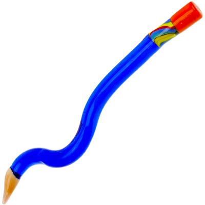 6" Wavy Glass Pencil Dab Tool - detail view