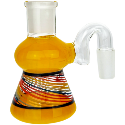 3″ 14 M 90° RAINBOW SWIRL ASH CATCHER