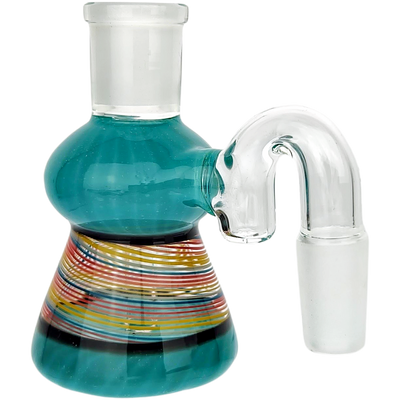 3″ 14 M 90° RAINBOW SWIRL ASH CATCHER