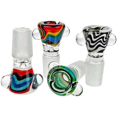 2″ 18mm Spiral Can Flower Bowl - alternate angle