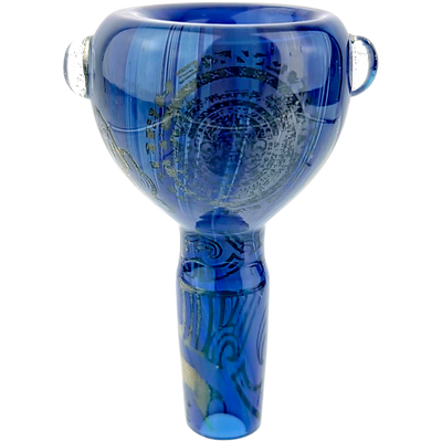 2.5″ 14mm Sketch & Burn Flower Bowl - close-up