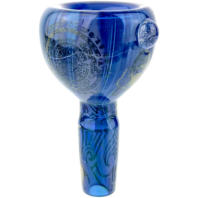2.5″ 14mm Sketch & Burn Flower Bowl - alternate angle