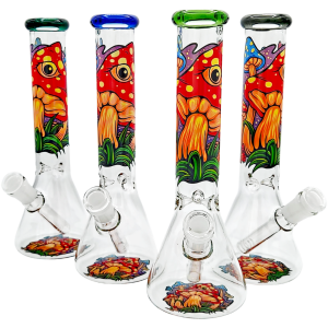 10″ COLOR LIP REALISM MUSHROOM BEAKER