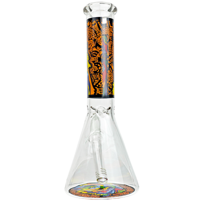 10" Dog Stained Glass Decal Beaker - view 6