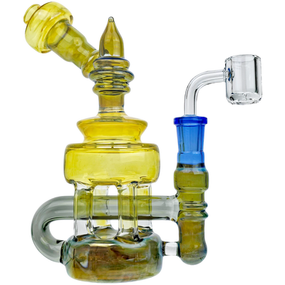 7.5" Fume & Color Pillar Rig - lifestyle shot