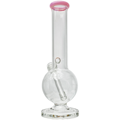 10" Color Lip Thick Foot Venetian Base Bong - close-up view