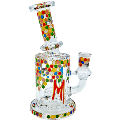 6" Rainbow Bee Decal Rig - in use