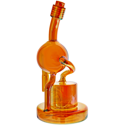 9.5" Iridescent Orb Puck Base Recycler (one off)