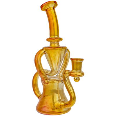 7.5″ IRIDESCENT DOUBLE UPTAKE RECYCLER