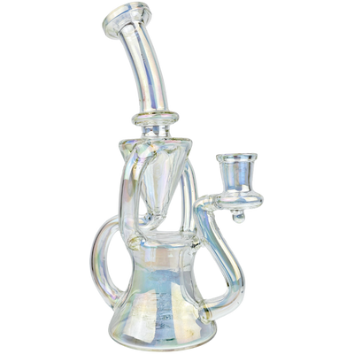 7.5″ IRIDESCENT DOUBLE UPTAKE RECYCLER