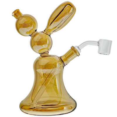 8" Iridescent Balloon Dog Hourglass Flask Rig - photo 5