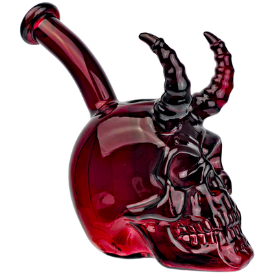 6" Pomegranate Demon Skull Dewar Bong - alternate angle