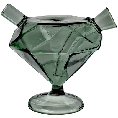 3.5" Color Diamond Footed Joint Bubbler - photo 3