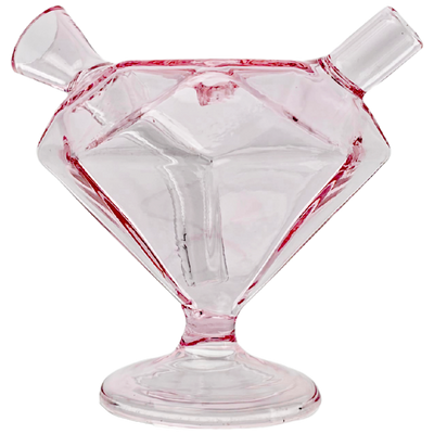 3.5" Color Diamond Footed Joint Bubbler - photo 4