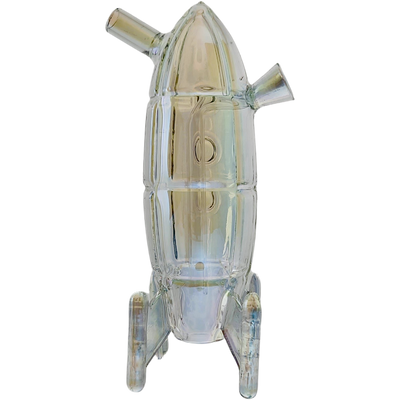 6.5″ IRIDESCENT SCULPTED ROCKET JOINT BUBBLER