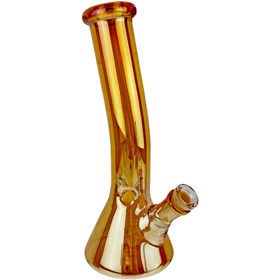 10" Iridescent Bent Neck Beaker - Image 2
