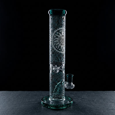 Editorial product photography on charcoal slate