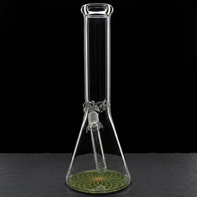 10" Retticello Base Decal Beaker in Green