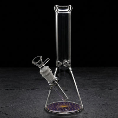 10" Retticello Base Decal Beaker in Purple