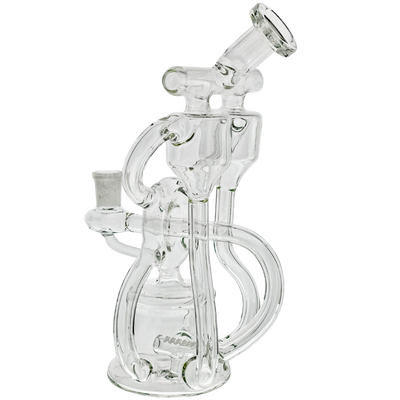 8.5" Clear Worm Hole Double Uptake Double Cone Drain Recycler - photo 5