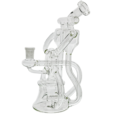 8.5" Clear Worm Hole Double Uptake Double Cone Drain Recycler - photo 2