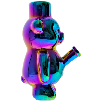 8" Iridescent Honey Jar Bear Shaped Rig