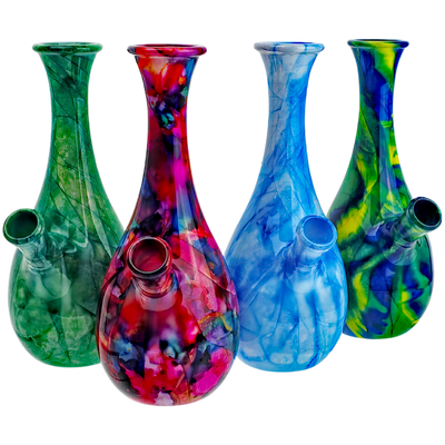 7" Watercolor Style Glass Vase Bong - photo 2