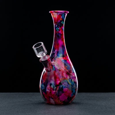 Editorial product photography on charcoal slate