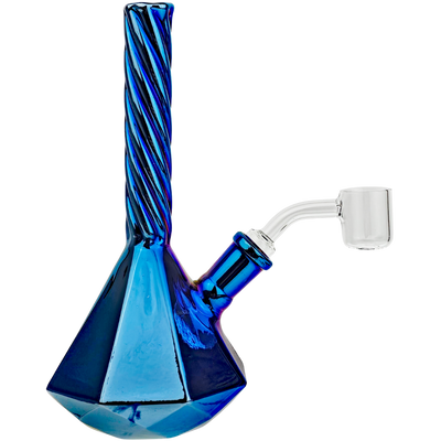 7″ IRIDESCENT TWIST NECK GEOMETRIC RIG