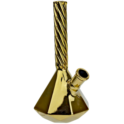 7″ IRIDESCENT TWIST NECK GEOMETRIC RIG