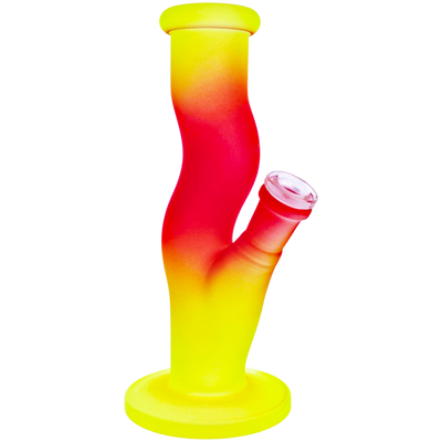 8" Gradient Color Zong Tube Bong - detail view