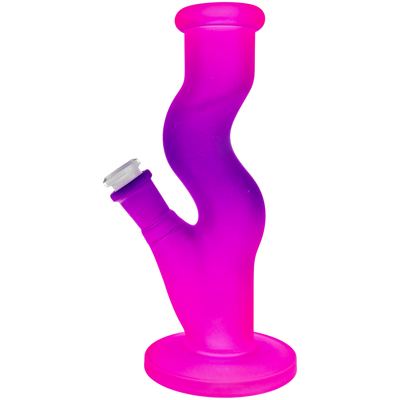 8" Gradient Color Zong Tube Bong - alternate angle