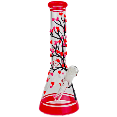 10" Heart Tree Glass Accent Beaker - photo 4