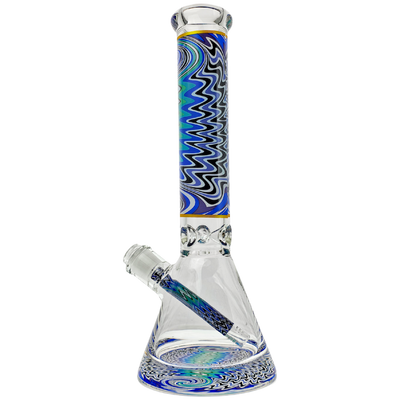 16" Decal Wigwag w/ Matching Downstem & Thick Base Beaker
