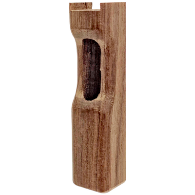 Wood Dugout w/ Metal Pipe - close up