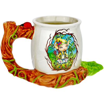 5″ Linda Biggs Fairy Mug Hand Pipe