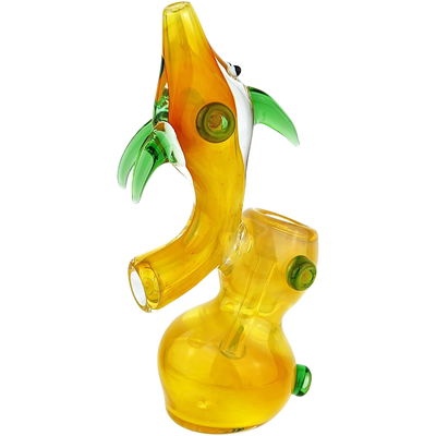 5″ SILVER FUME DOLPHIN SHERLOCK GLASS BUBBLER