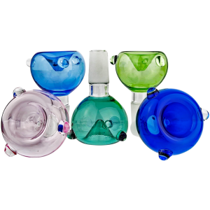 2.5″ 14MM COLOR W/ TWO CLEAR DOTS FLOWER BOWL