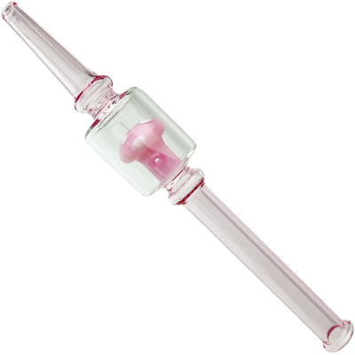 7" Glass Mushroom Nectar Straw