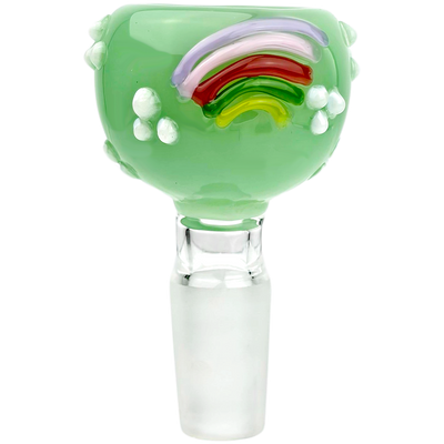 2.5" 14mm Rainbow in the Clouds Flower Bowl - detail view