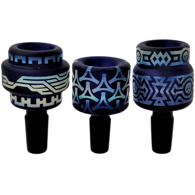 2.5″ 14mm Sandblasted Flower Bowl - size comparison