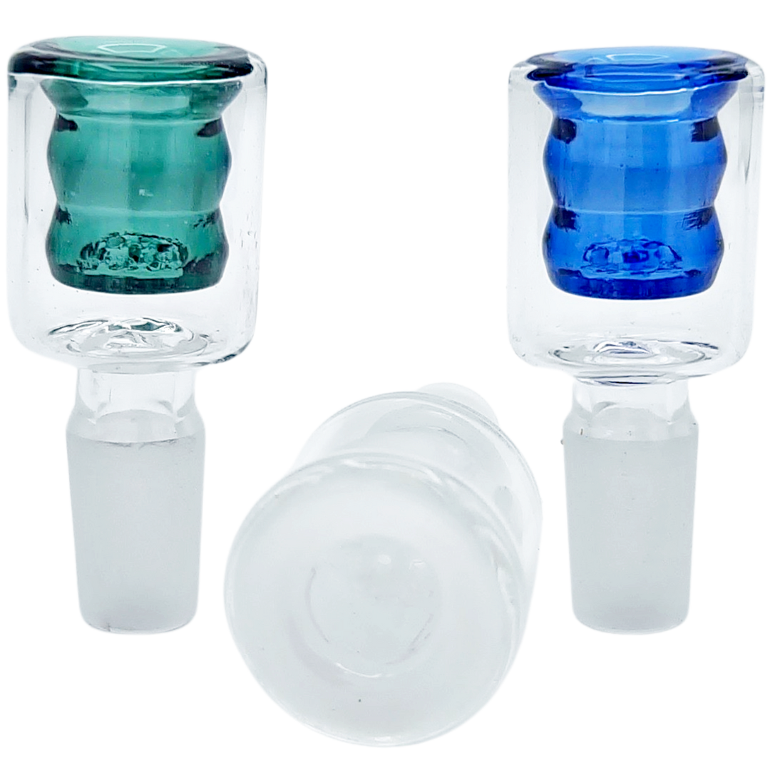 2″ 14MM COLOR GLASS SCREEN FLOWER BOWL