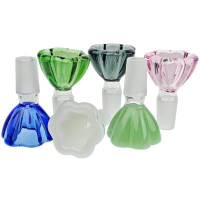 2.5" 14mm Color Flower Shaped Flower Bowl
