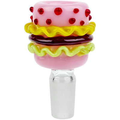 2.5″ 14mm Pretty Patties Flower Bowl - side view