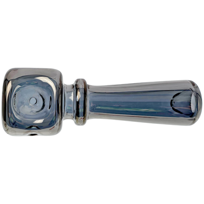 4.5" Iridescent Stand Up Tower Hand Pipe - detail view