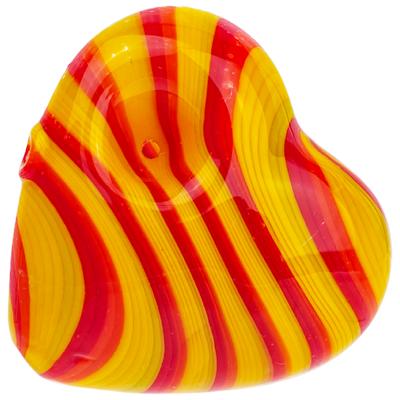 3.5" Vac Stack Line Swirl Heart Hand Pipe - photo 7