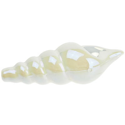 4" Iridescent Shell Hand Pipe - Pink or White