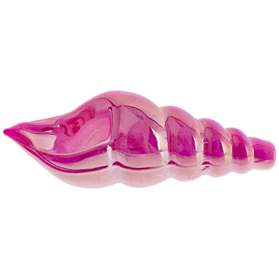 4" Iridescent Shell Hand Pipe - Pink or White